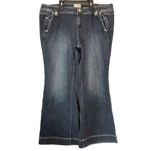 Venezia (Lane Bryant) Women’s Blue Denim High Waist Bootcut Jeans Size 20